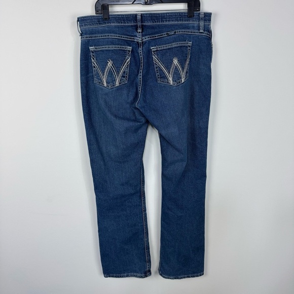 Wrangler Straight Leg Denim Western Rodeo Jeans Size 13/14 x 34 - Picture 2 of 5